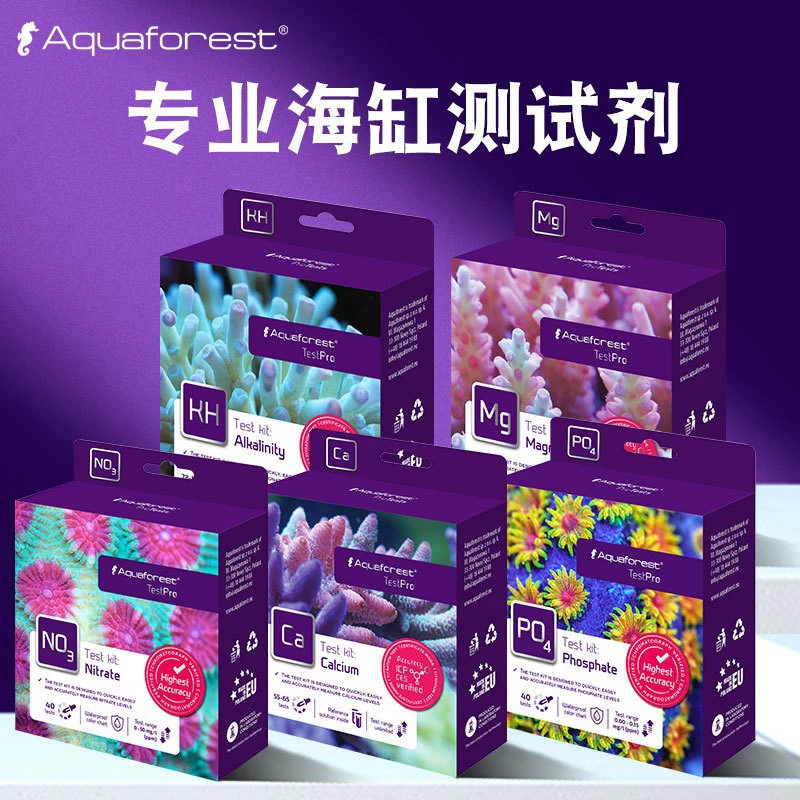 Purple Forest Aquaforest резервуар для морской воды испытательный агент тест качества воды аквариум PO4 обнаружение NO3 фосфат