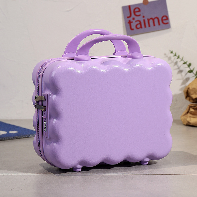 Nueva maleta cosmética japonesa y coreana, maleta de 14 pulgadas, maleta con contraseña, mini maleta pequeña, recuerdos festivos transfronterizos