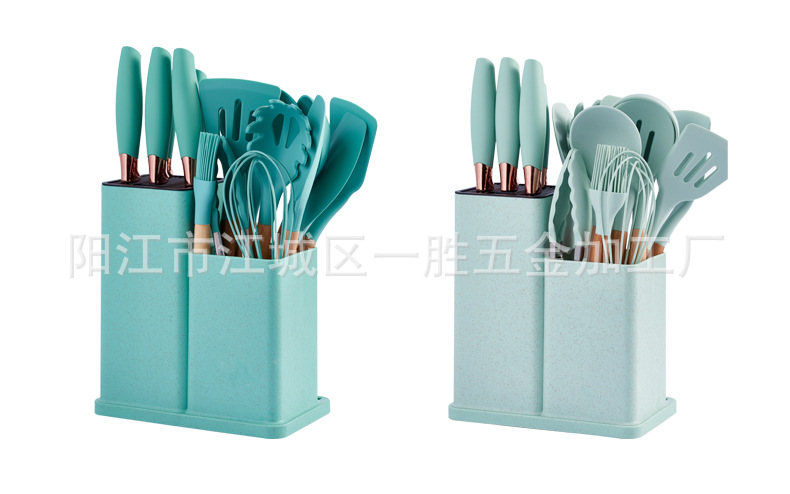 工厂直供厨具刀具套装19件套硅胶厨具套装17件套厨房用具组合套刀详情25