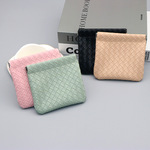 自动闭合化妆品收纳包钥匙数据线收纳袋耳机包弹片自动收紧口红包