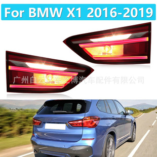 Feux Arrière Pour BMW X1 Feu Arrière À LED 2016-2019, Feu Arrière Feu D'avertissement Freinage Pare-Chocs Recul 63217350697 63217350698 Feux Arrières Auto(Left Inside