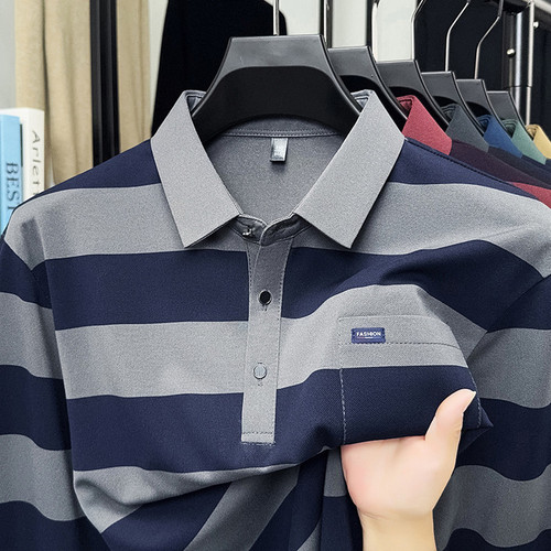 Long-sleeved T-shirt, men's autumn trend, fashionable casual, all-matching loose round collar sweater, fashion brand men's wear, Kaman