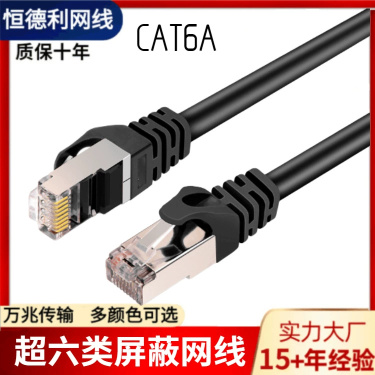 Двухслойное экранирование 10 Гбит CAT6A супер шесть двойное экранирование сетевой кабель пассивный тест сетевой