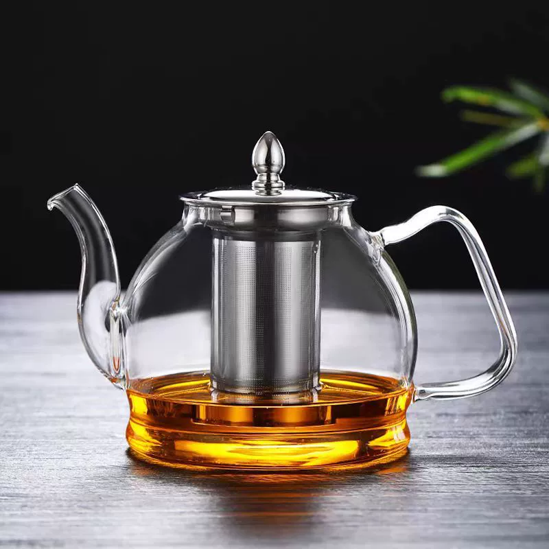 Стеклянный электромагнитный чайник, чайный набор