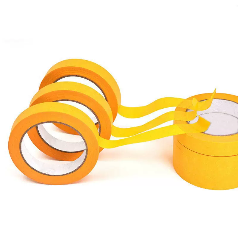 和纸胶带汽车喷烤漆装修遮蔽油性分色纸耐高温黄色手帐手帐装饰