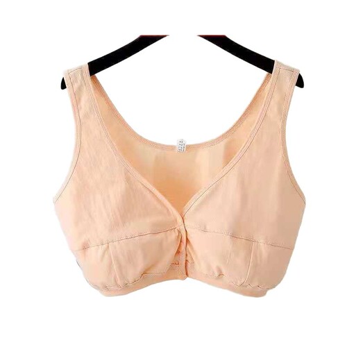 Maternity Bra for Pregnant Women - Soft Pure Cotton, Front-Closure Mother's Nursing Bra Style, Wire-Free Underwire Bra