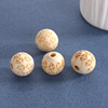 Round beads, carved bracelet with tassels, 16mm, 20mm
