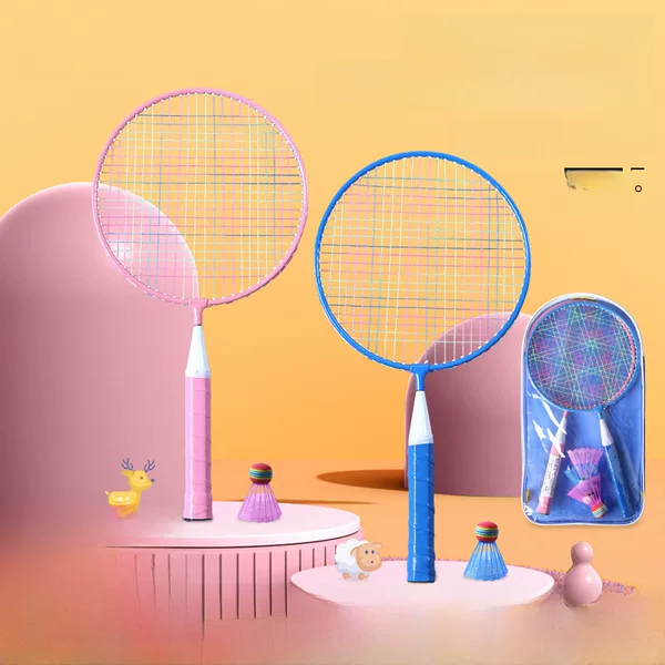Weiyan Children's Badminton Racket Set Kindergarten Kids Elementary School Outdoor Sports Tennis Racket 3-12 Years Old Lightweight