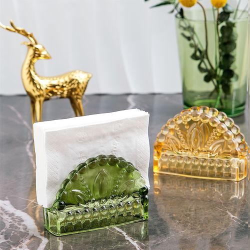 Retro napkin holder paper towel holder home restaurant hotel cafe paper towel storage rack business card holder coffee filter holder