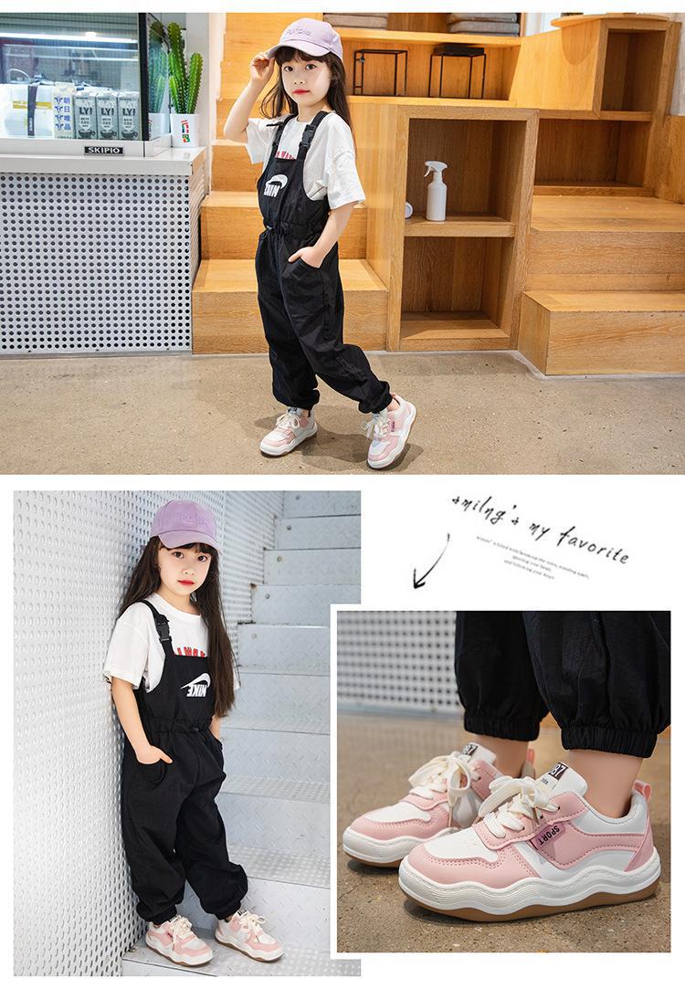 Children's Sports Shoes 2023 New Spring and Autumn Boys' Board Shoes Girls' Breathable Casual Shoes Middle and Big_voghion.com