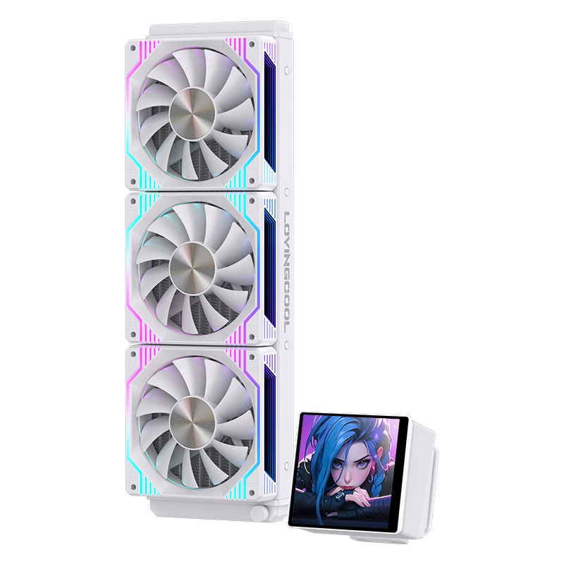 LOVINGCOOL 水冷ラジエーター ARGB オールインワン diy アニメーションスクリーンディスプレイ温度制御 pwm360 水冷|undefined