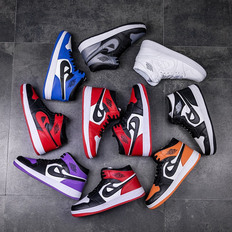 Aj1 Men's Shoes Putian Official Website High-Top Sneakers Women's Air Force One Couple Trendy Shoes Casual Sports Shoes Basketball Shoes Men