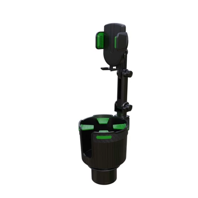 Manufacturer Direct Delivery 2-in-1 Car Car cup holder/beverage holder - green-car-mobile-phone-holder-drink-holderdouble-holder