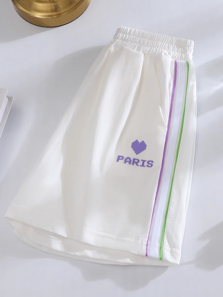Mädchen Freizeitsportshorts Für Den Sommer, Bequeme Weithosen_voghion.com