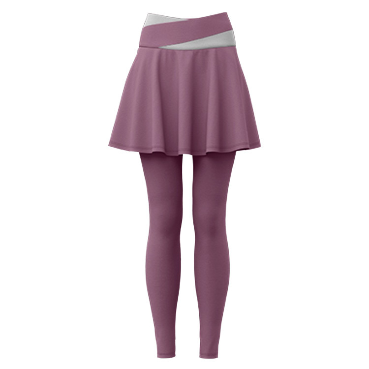 Pantalones de ropa de yoga desnudos, pantalones de falda a juego de color de primavera y verano para mujer, cintura alta ajustada, cadera elástica, ropa deportiva de secado rápido, pantalones