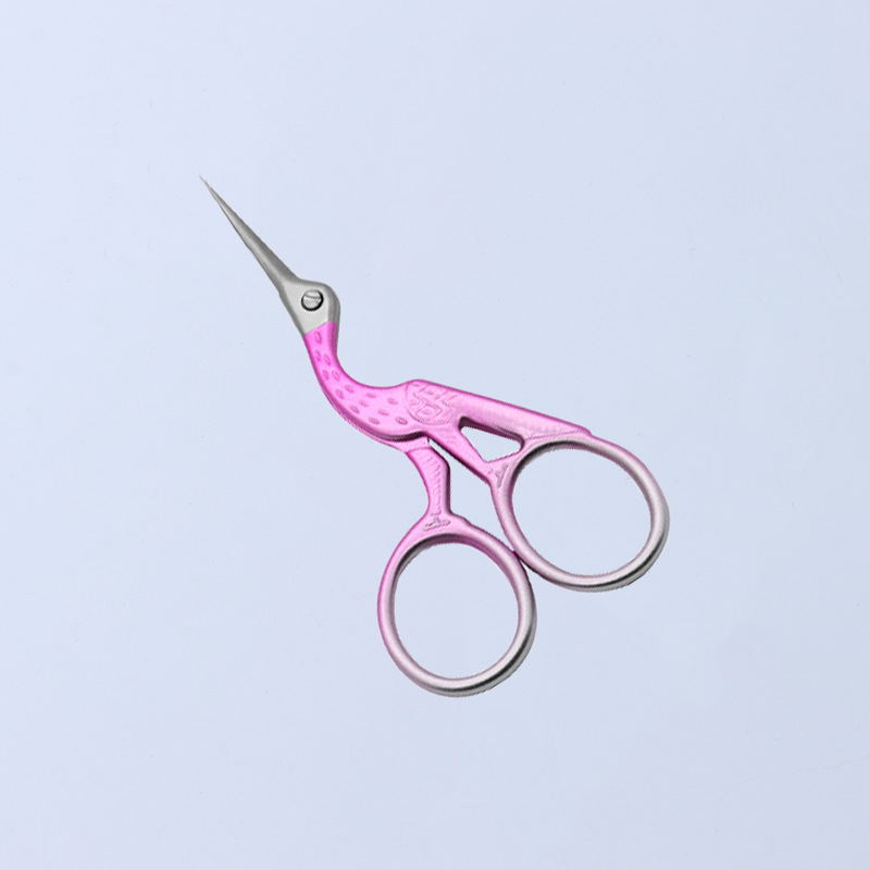 Tijeras de Grulla Acero Inox — Costura, Bordado, Estilo Retro
