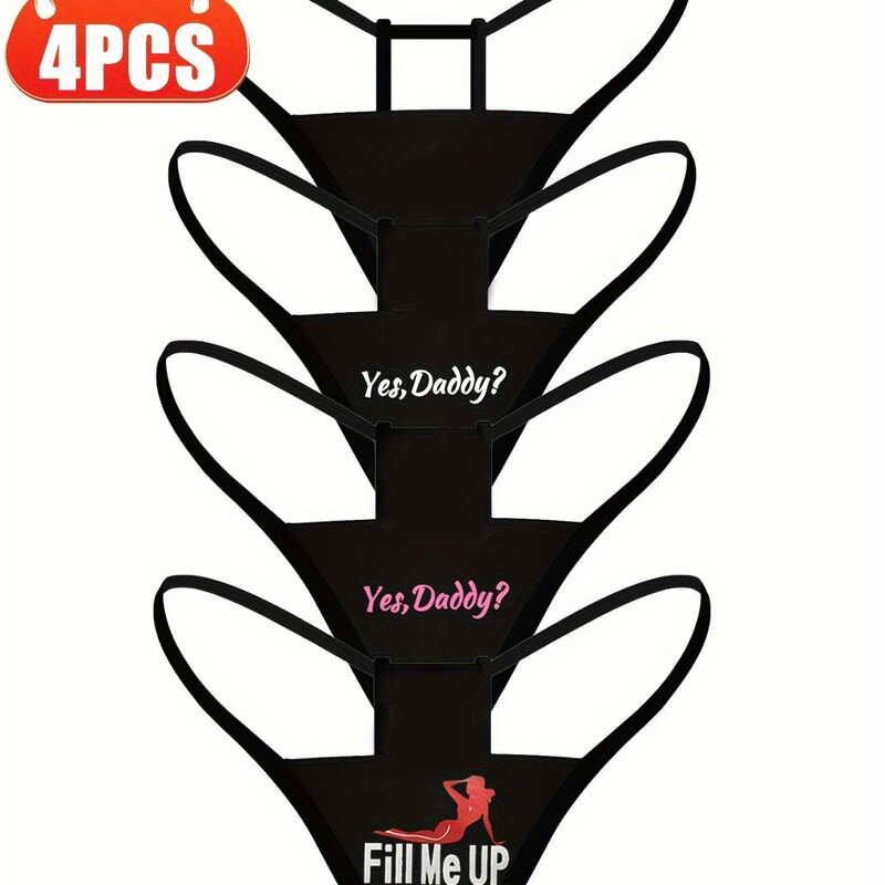 Cross-border e-commerce ladies thong with letters anti-sublimation exercise yoga bottoming seamless underwear wholesale