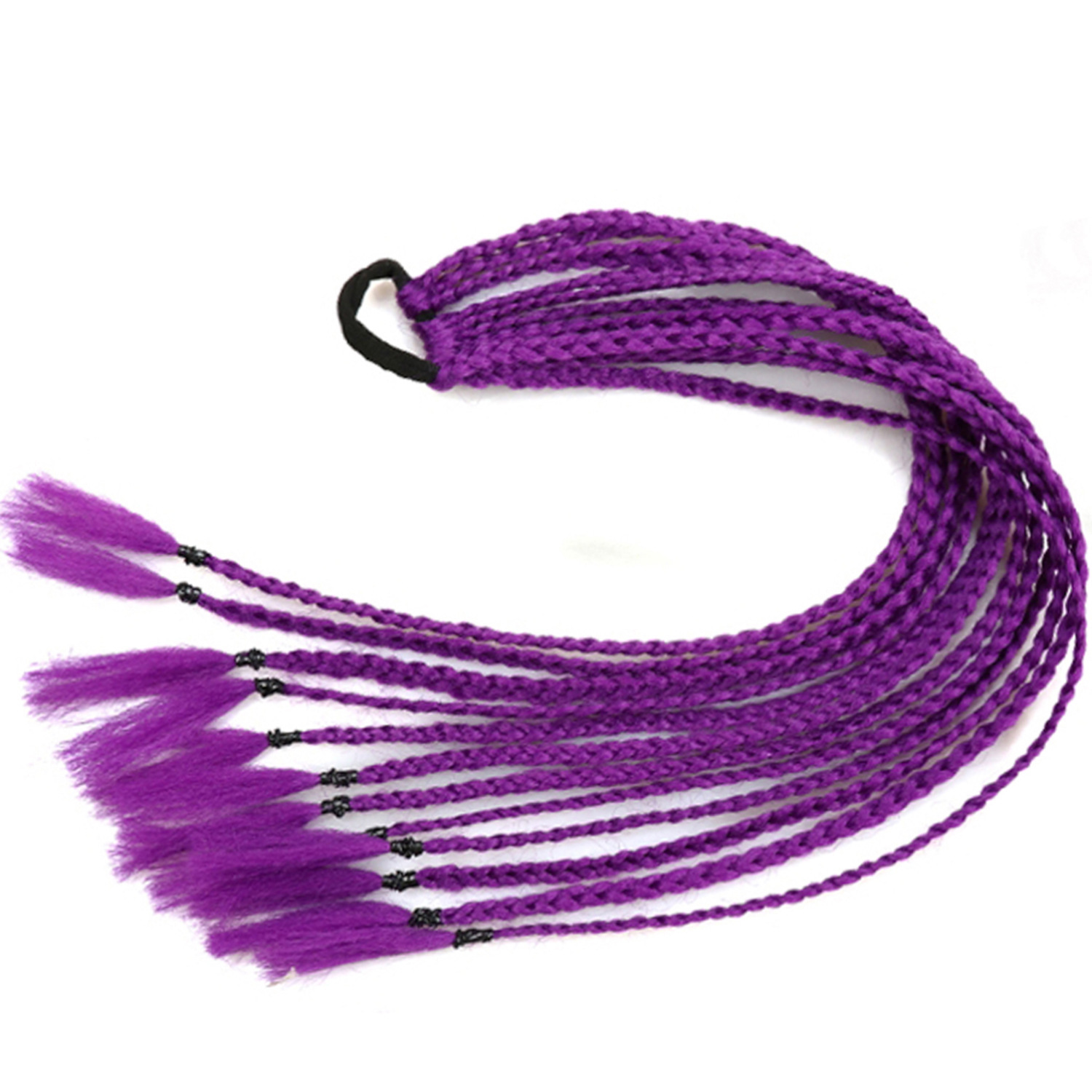 Inventario al por mayor colorido trenzas de tres hebras africanas trenzas sucias trenzas de caballo recogidas en stock Inventario