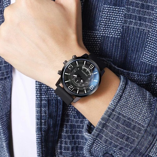 New brand large dial watch for men and women, couple silicone belt, casual unisex student watch manufacturer wholesale