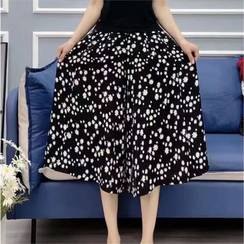 Special Offer Wide-Leg Pants Summer New Style Culottes Fashionable Loose Large Size Temperament Versatile Mother's Wear Cropped Pants