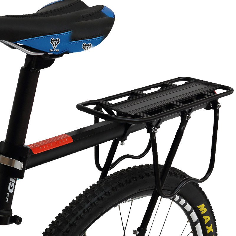 Percha trasera de bicicleta de montaña percha trasera de bicicletas percha de aleación de aluminio percha trasera desmontable rápido percha trasera de carga percha de aluminio para personas