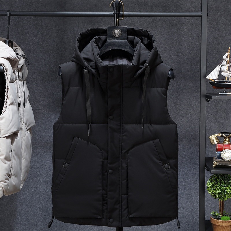 2025 New Winter Cotton Vest for Men, Autumn and Winter Men's Jacket, Middle-Aged Korean Style Trendy Warm Thickened Plus-Size Men's Clothing 2025 New Winter Cotton Vest for Men, Autumn and Winter Men's Jacket, Middle-Aged Korean Style Trendy Warm Thickened Plus-Size Men's Clothing