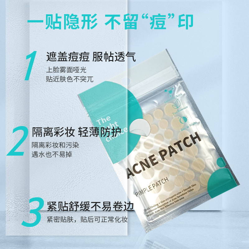 Parches Hidrocoloides para Acné 40 Piezas, Forma de Estrella, Absorción de Pus, Antiacné, para Rostro