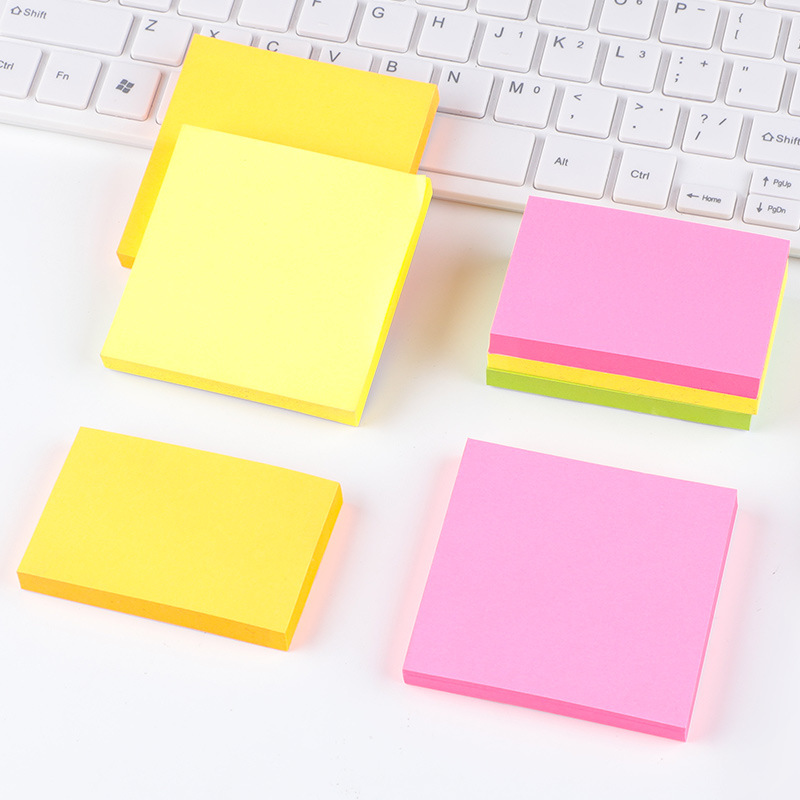 Notas adhesivas de colores, totalmente adhesivas, papel para notas adhesivas, blocs de notas adhesivas de bolsillo, notas adhesivas desprendibles para planificador, pegatinas para notas adhesivas.