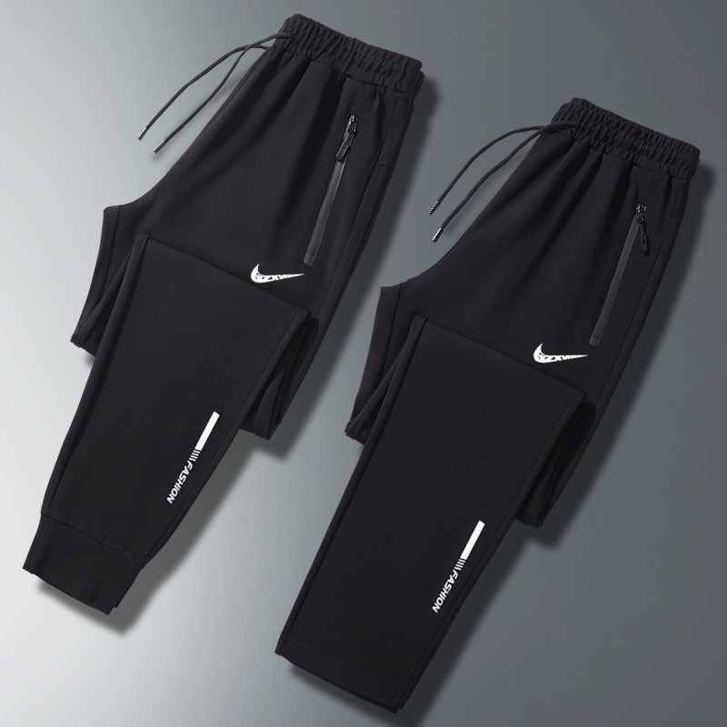 Men's 2025 Spring and Autumn New Sports Men's Casual Pants Korean Tencel Roman Flat Ankle Pants plus size Sweatpants