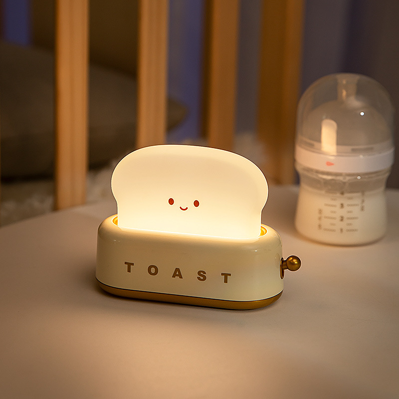 トースター小夜灯創意usb充電調光照明ランプ|undefined