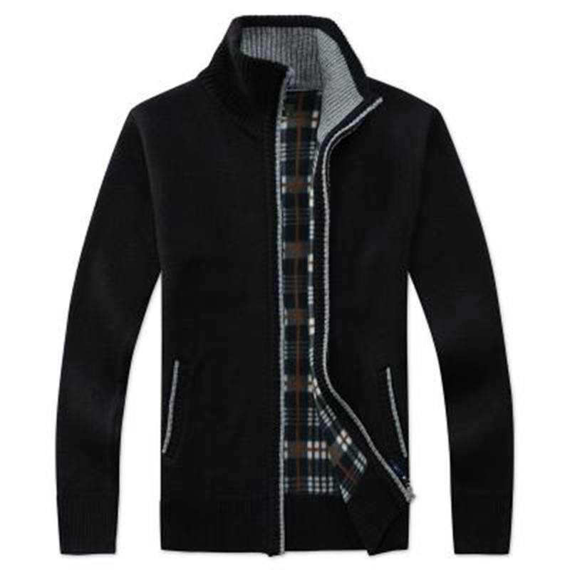 Cárdigan Tejido con Cuello Alto para Hombre de Poliéster Grueso Lavable a Máquina para Primavera y Otoño image 14