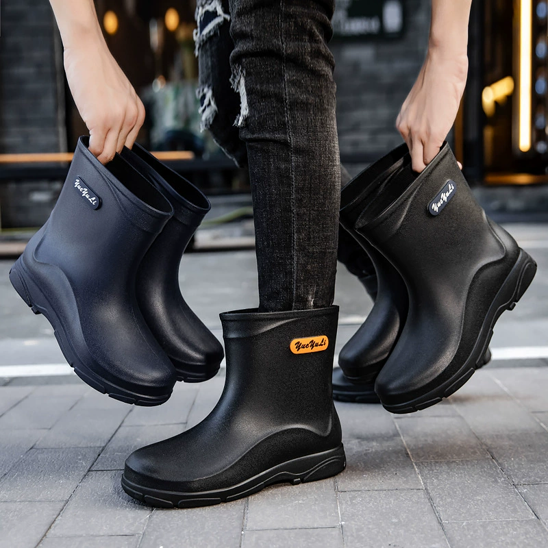 Short non-slip fashionable fleece keep warm boots, shoe covers
