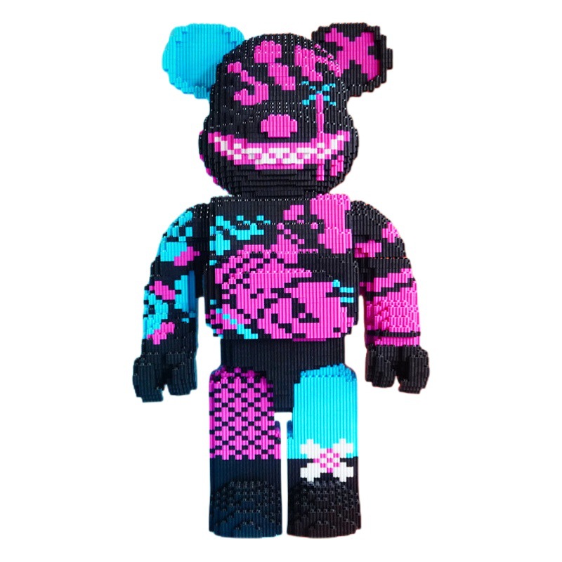 CLS moda Lesen compatible con Lego oso violento de gran tamaño bloques construcción 55cm adornos rompecabezas alta dificultad montado juguete DIY
