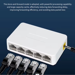5-port 10/100M Switch Household Full Gigabit Port Ethernet Network Hub