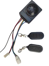 電動車防盜器鎖電機36v-72v通用型 雙遙控一鍵啟動 遙控距離150米