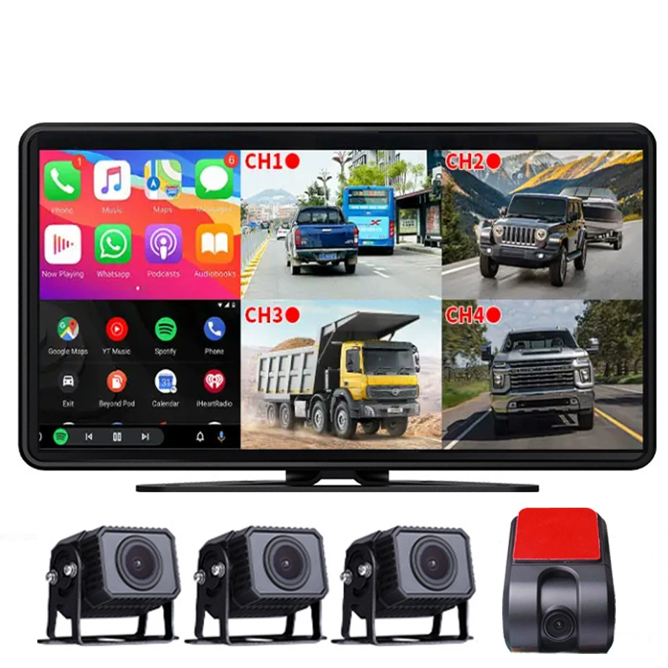 ЖК-дисплей, монитор, автобус, CCTV-камера, универсальный регистратор, 10 дюймов