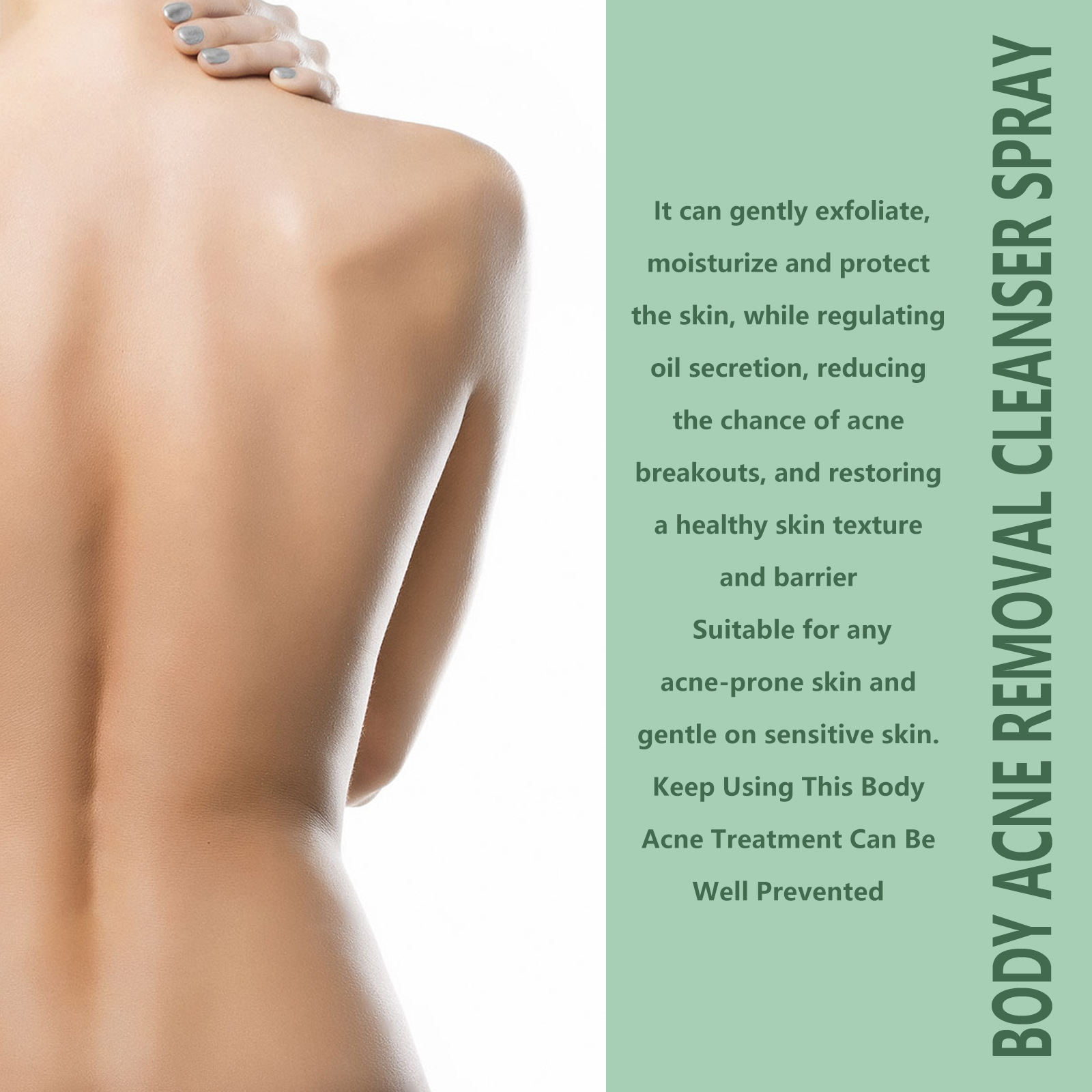 EELHOE Body Removing Cleaning reinigt den Rücken und Arm gründlich, um das feuchtigkeitsspendende Spray gegen Akne aufzuhellen_voghion.com