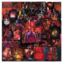 50张怪奇物语5海报贴纸惊悚美剧Stranger Things周边防水装饰贴纸