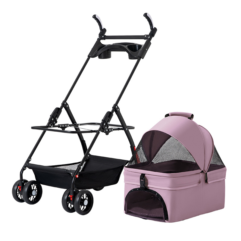 애완 동물 고양이 개 카트 개 고양이 테디  카트 밖으로 작은 애완 동물 개 카트 경량 접이식