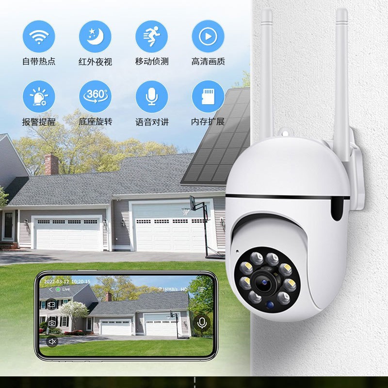 Comercio exterior para A7 Full Color Night Vision HD inalámbrica cámara wifi indoor y exterior monitor de seguridad de intercomunicación bidireccional