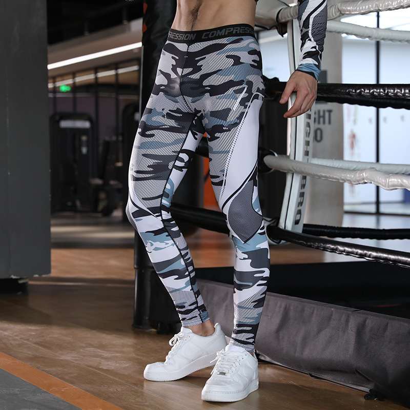 Professional Running Compression Pants Men's High Elastic Training Tight Base Fitness Basketball Quick-drying Sports Marathon Pants