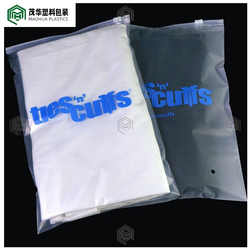 Transparent Zipper Bag Thickened High-end Automatic Closed Plastic Bone Gravure Printing PE Ultra High Definition Self-supporting Clamp Chain Ziplock Bag