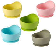 Children's Silicone Bowl Household Children's Tableware suction bowl anti-fall Baby Products Feeding Supplementary Food Snail Bowl Plate