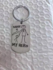 39g Weight Modern Style Cartoon Character Letter 201 Stainless Steel Unisex Keychain