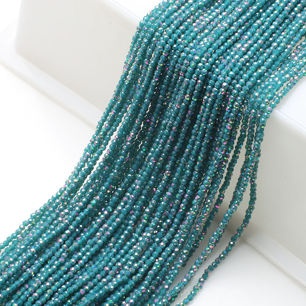 10g Weight Beads Jewelry Making Type 2MM Jewelry Making Size DIY Jewelry Accessories Classification 3 Pieces Per Pack Quantity Glass Material Solid Color Pattern Plating Design Elegant, Simple Style, Streetwear Style 3 Pieces Per Pack 2MM Glass Solid Color DIY Jewelry Accessories Beads 13