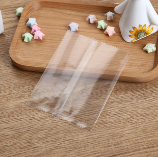 Transparent frosted food packaging bag snowflake crisp ice cream biscuit bread candy popsicle packaging bag baking bag