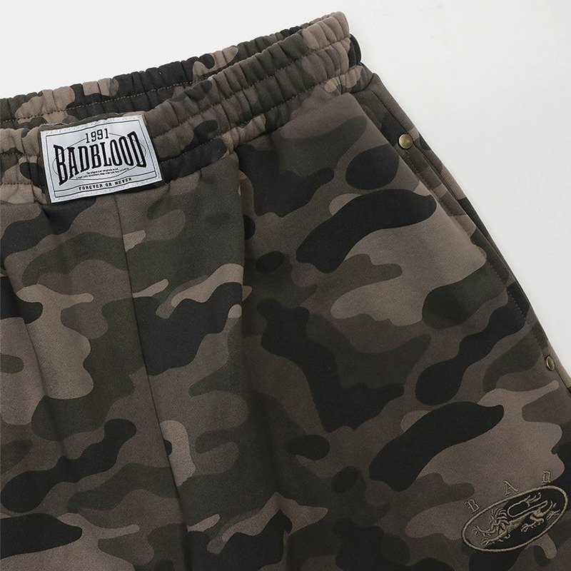 Same Style For Men And Women Badblood Bcac Series Retro Loose Camouflage Sweatshirt Women's Niche Hoodie Sports Jacket_viptrois.com