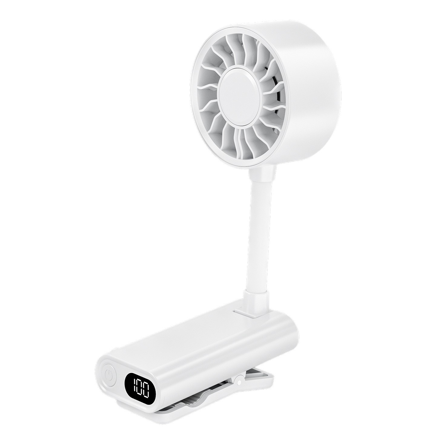Mini ventilador multifuncional portátil al aire libre dormitorio USB ventilador de mano de escritorio pequeño ventilador de pantalla digital