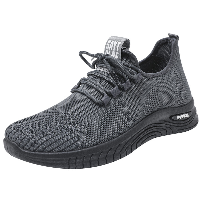 D06 zapatos casuales personalizados zapatos deportivos etiquetados comercio exterior para hombres correr zapatos de tejido volador mares fabricantes transfronterizos al por mayor