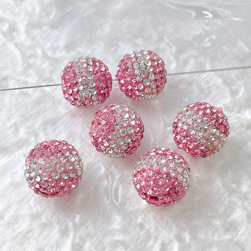 1 Piece Diameter 16mm Hole 2~2.9mm Copper Rhinestones Round Beads display picture 7